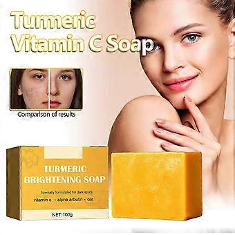 Turmeric Soap Bar for Face & Body Cleanser, Smooth Skin and Moisturizing, Organic Handmade Ginger Soap for All Skin Types