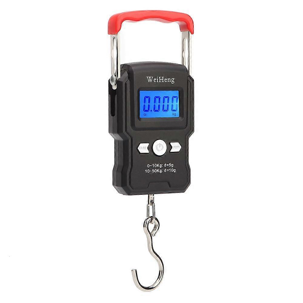 50Kg/5g LCD Digital Display Backlight Portable Hanging Hook Scale Double