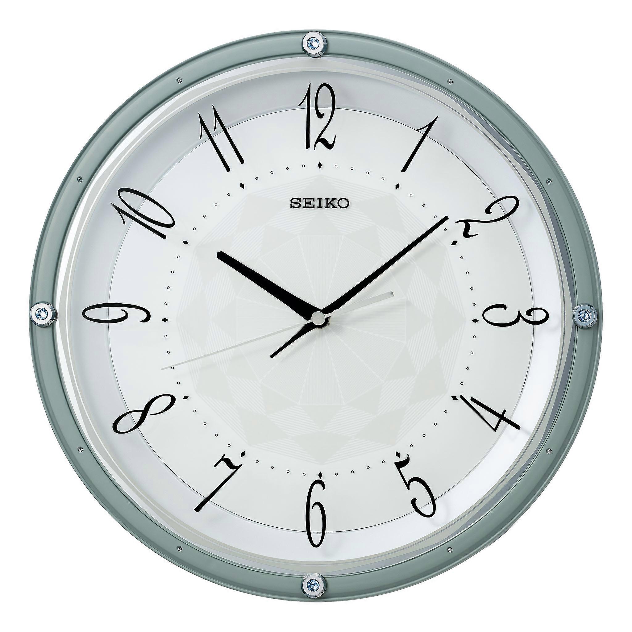 Seiko Retro Metallic Blue Wall Clock QXA830L