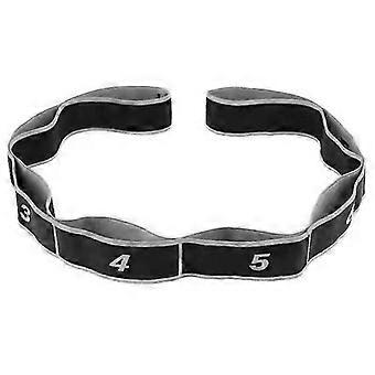Stretching Strap for Yoga Pilates 90x4cm Polyester Cotton 8 Segment Loop Fitness Band Office Desk Break Exercise