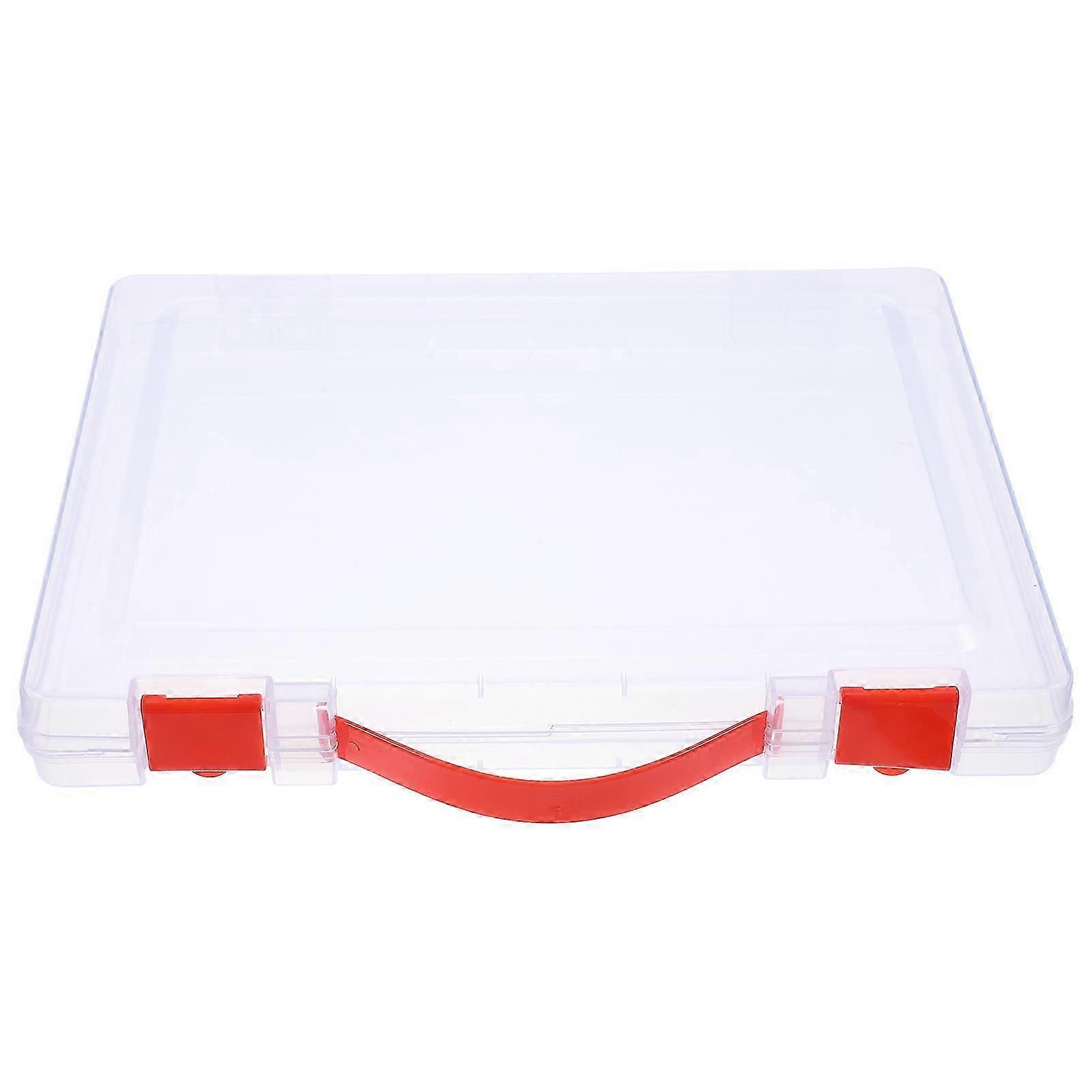 Hanging File Box Office Desk Organizer Multi Function Document Organization Rectangular Shape 1Set