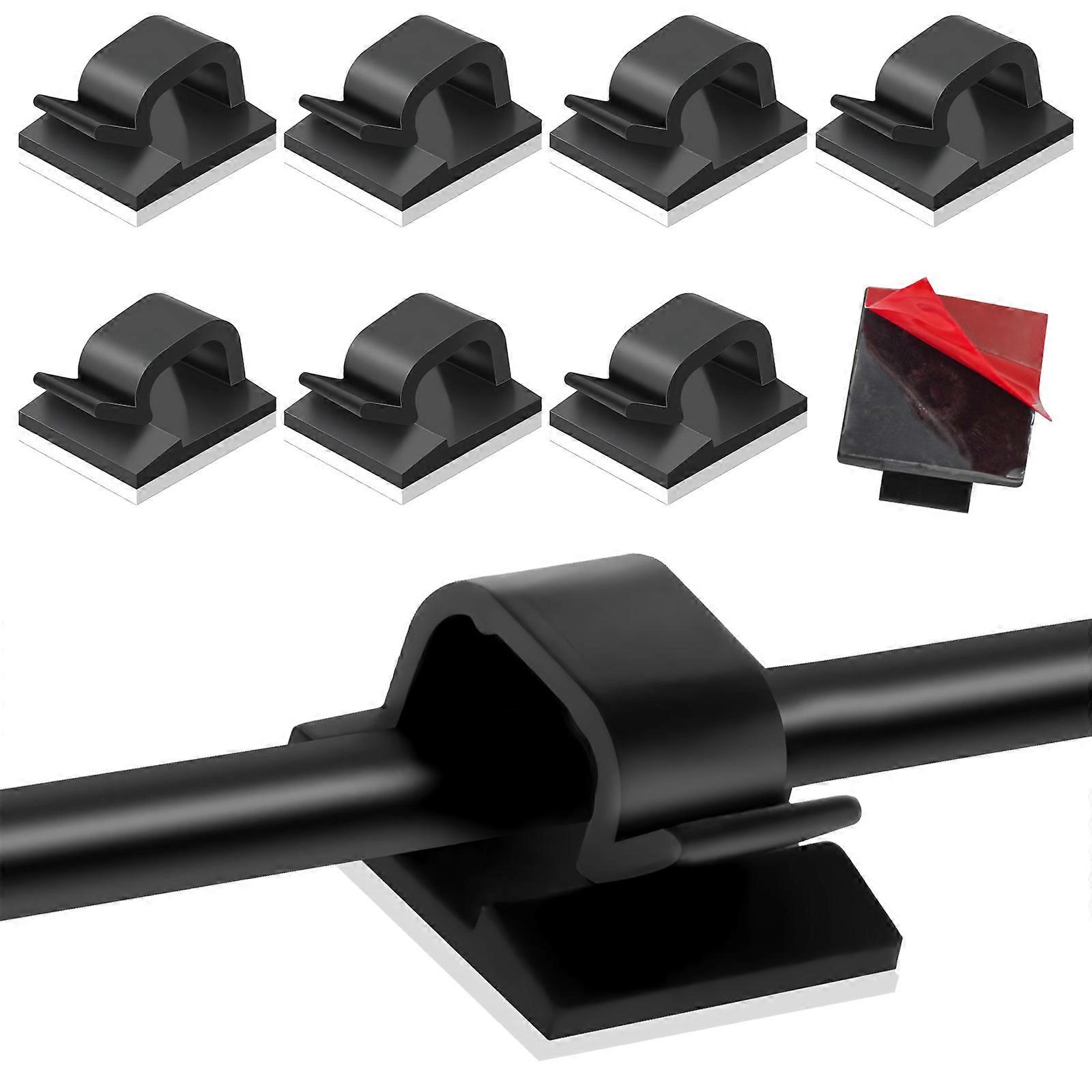 Durable Space-saving Self-adhesive Cable Clips for Home Office