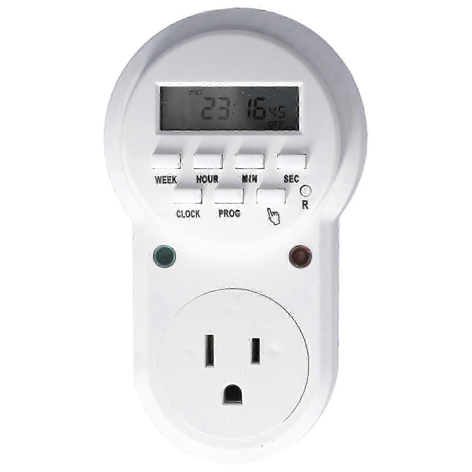 Timer Outlet Digital Programmable Outlet Timer for Electrical Outlets Lights and
