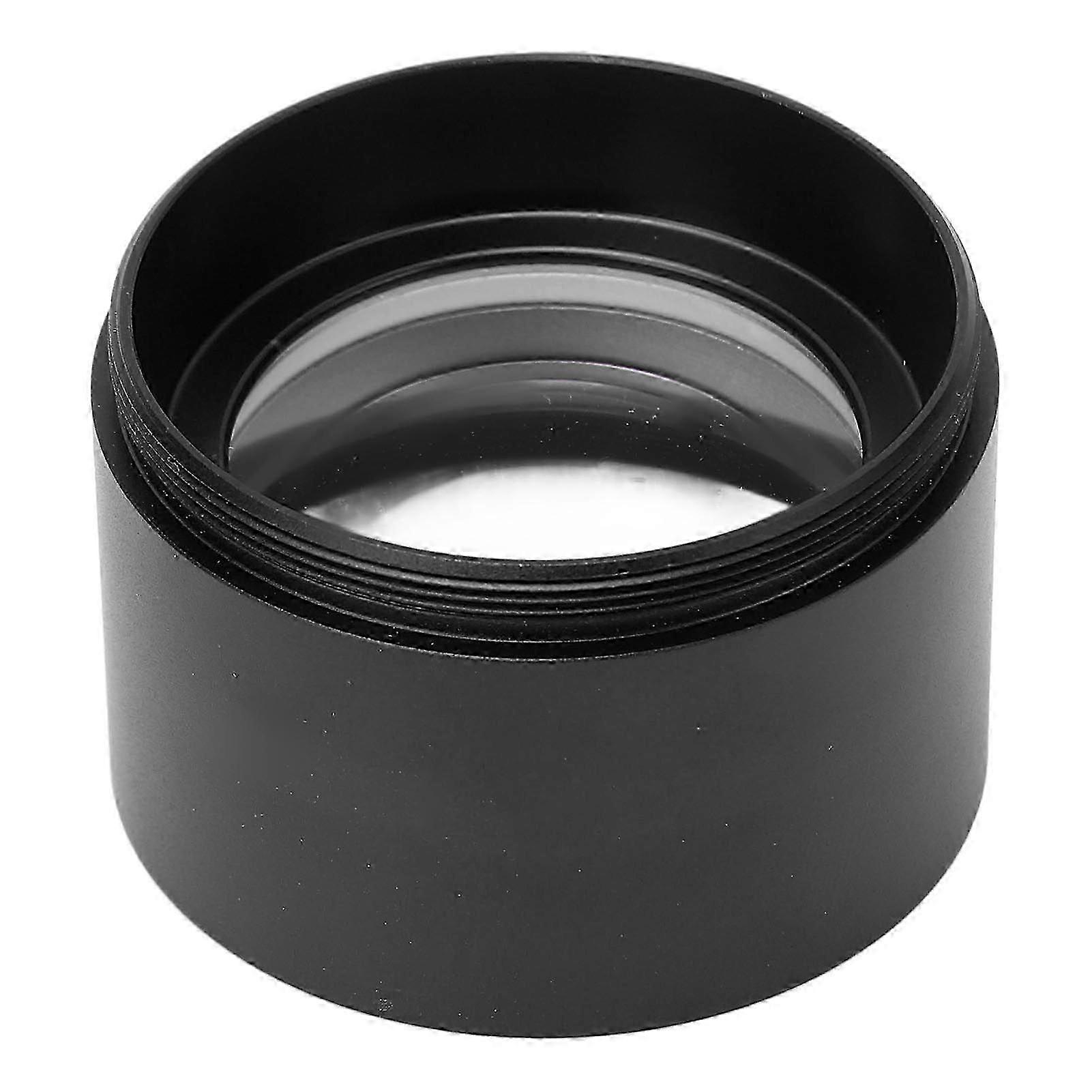 Microscope Objective Lens 0.5X 48mm Thread Blue Light Blocking Microscope Objective Lens Accessory Black-Good