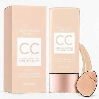Cc Essence Refining Cream Natural Color Smooths And Nourishes Skin, Lightweight, Adhesive, Bright, Natural, All-Season Tinted Cream