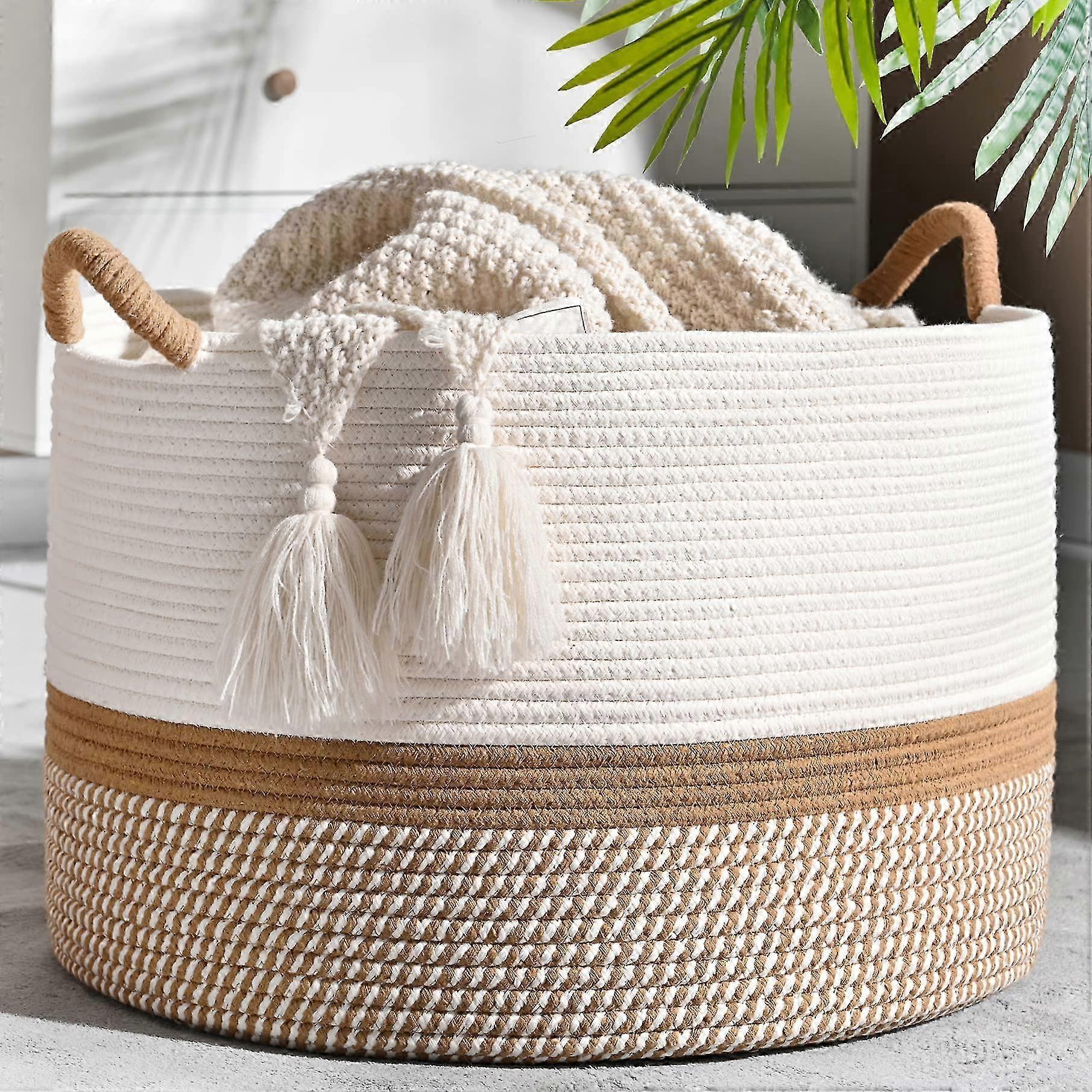 Soft Durable Cotton Rope Laundry Basket