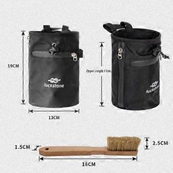 Climbing Chalk Bag with Brush, Magnesium Powder Storage Bag for Bouldering & Weightlifting