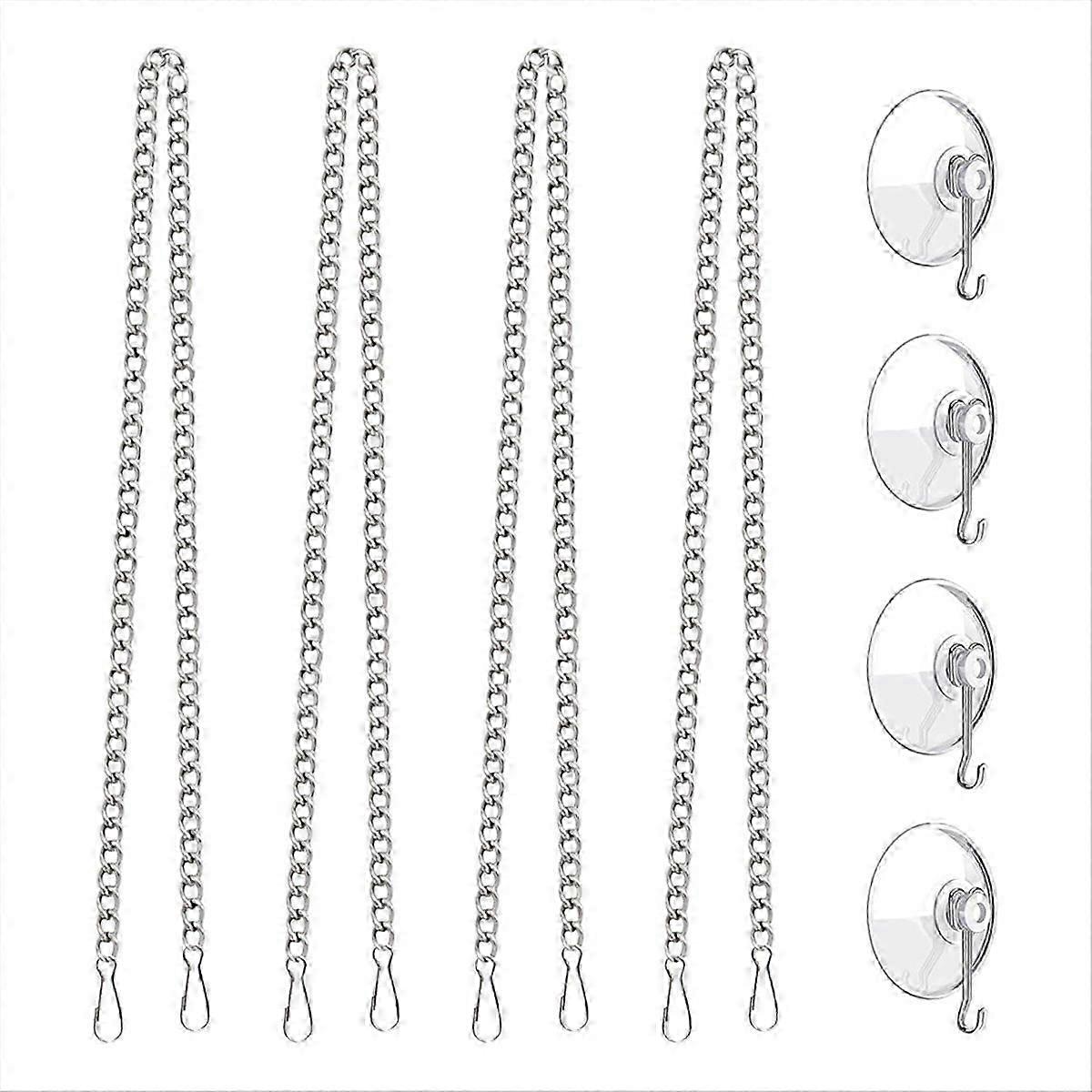 Suction Cup Hanging Chain Set Silver