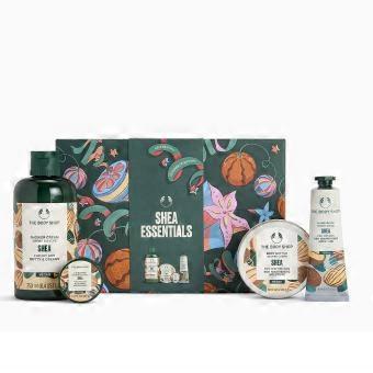The Body Shop, confezione "Medium Shea Essentials", 4 pezzi, unisex.