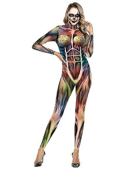 kvinners muskler trykt Halloween kostyme
