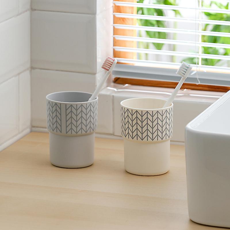 Set of 2 Replacement Toothbrush Cups Wall Mounted Bathroom