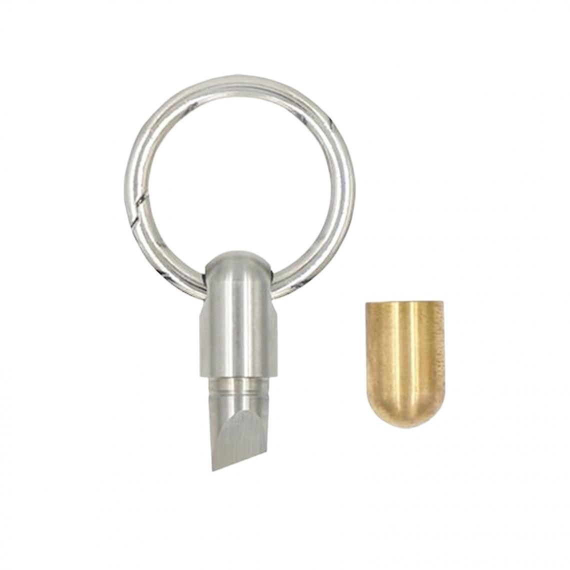 Capsule Cutter Portable Keychain Cutting Tool Metal Bax Versatile Packing
