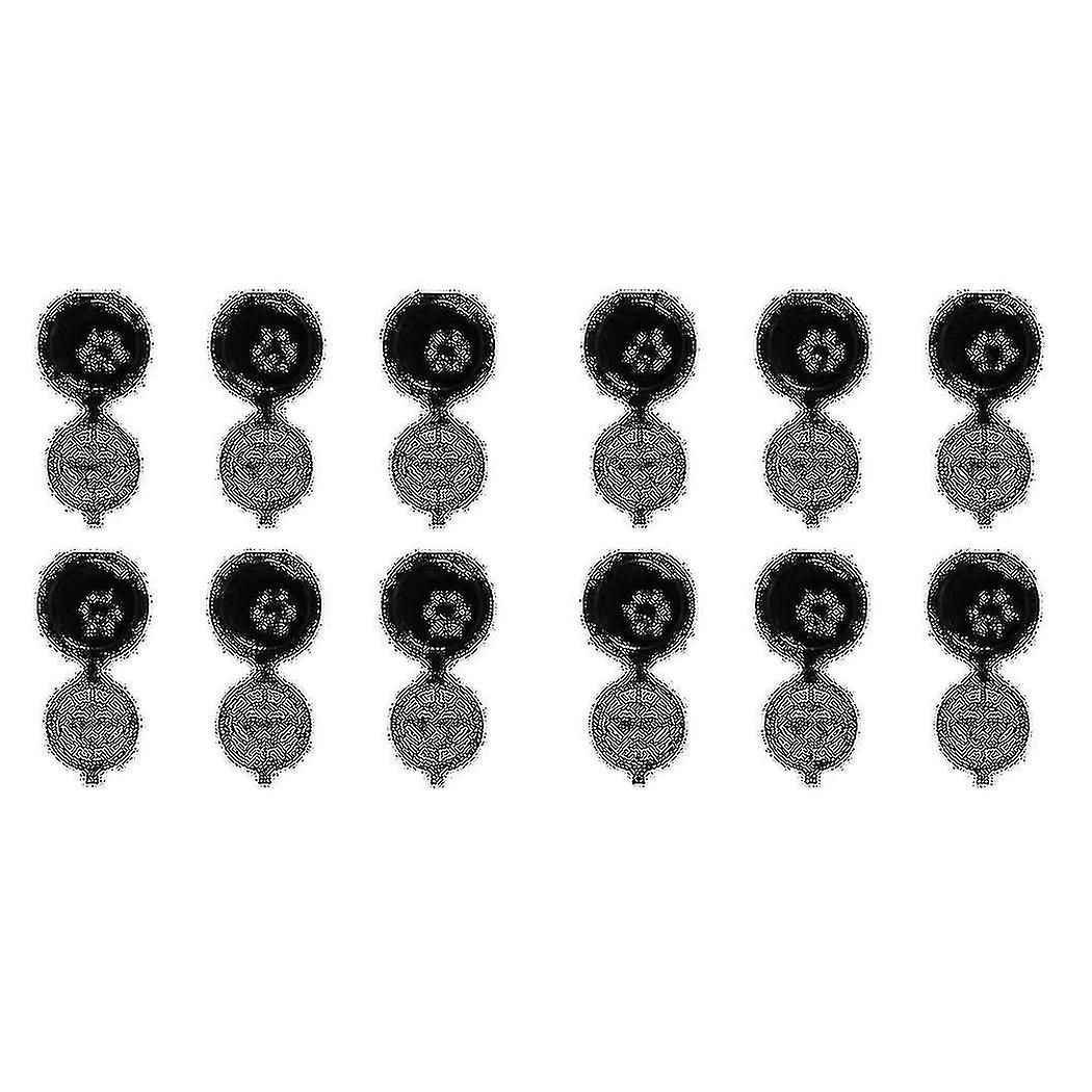 I Cafilas 12 Reusable Capsules Refillable Coffee Capsule Filter Compatible With (12, Black)