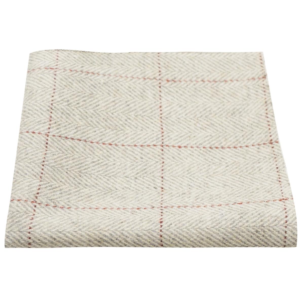 Platinum Grey Herringbone Pocket Square