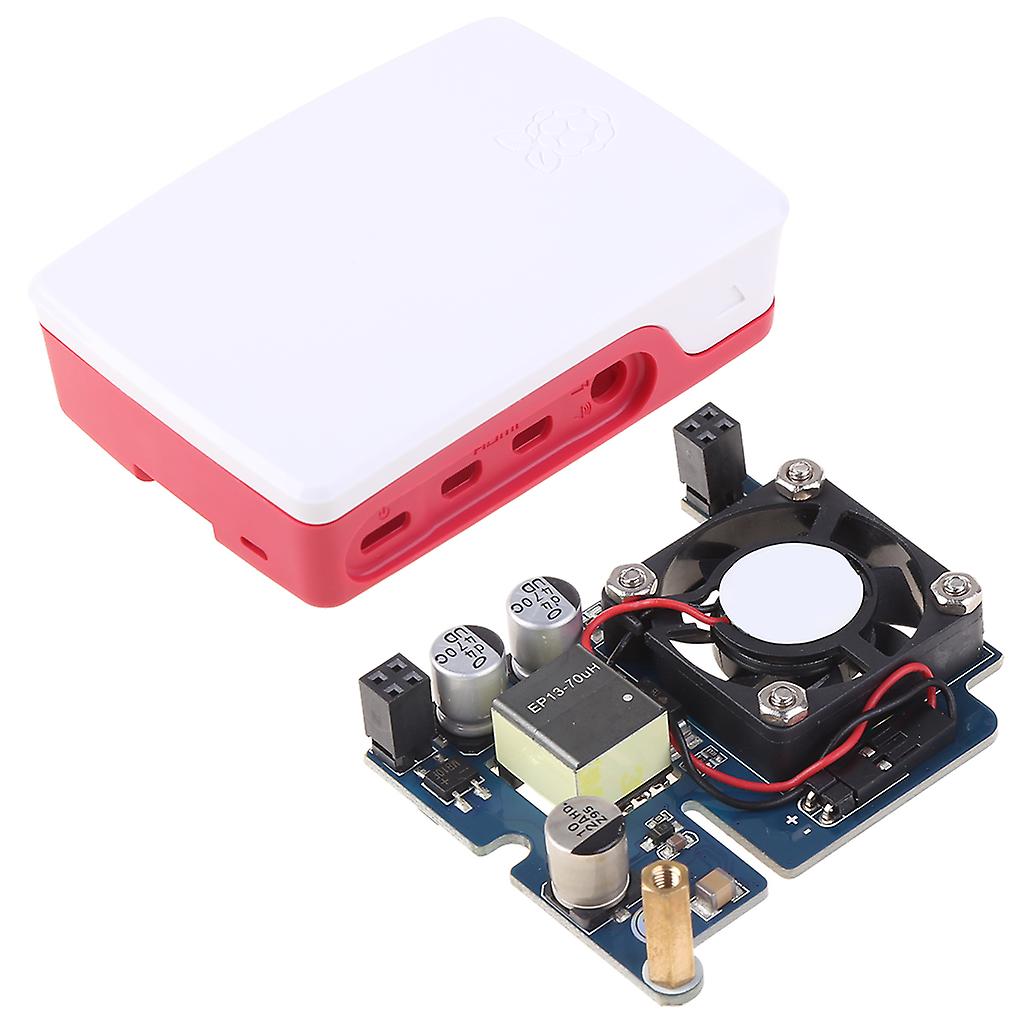 Power Over Ethernet HAT (D) for Raspberry Pi 4B/3B+, PoE HAT with Cooling Fan