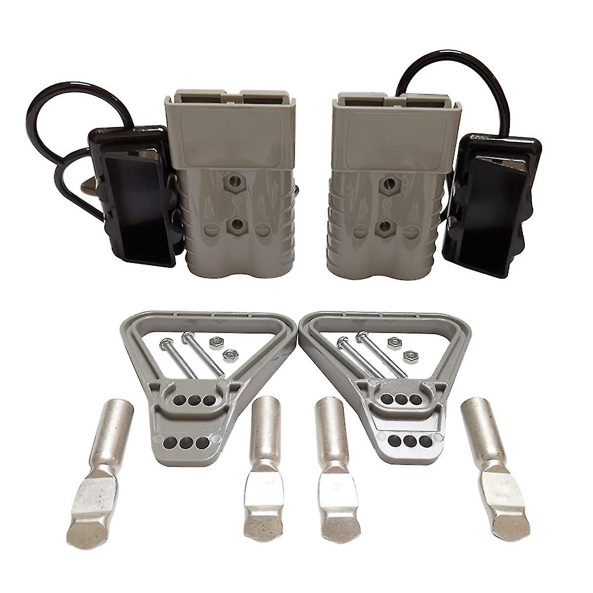 2pcs 350a 2awg Battery Power Connector Cable Quick Connect Disconnect Kit For Anderson Connector Fo