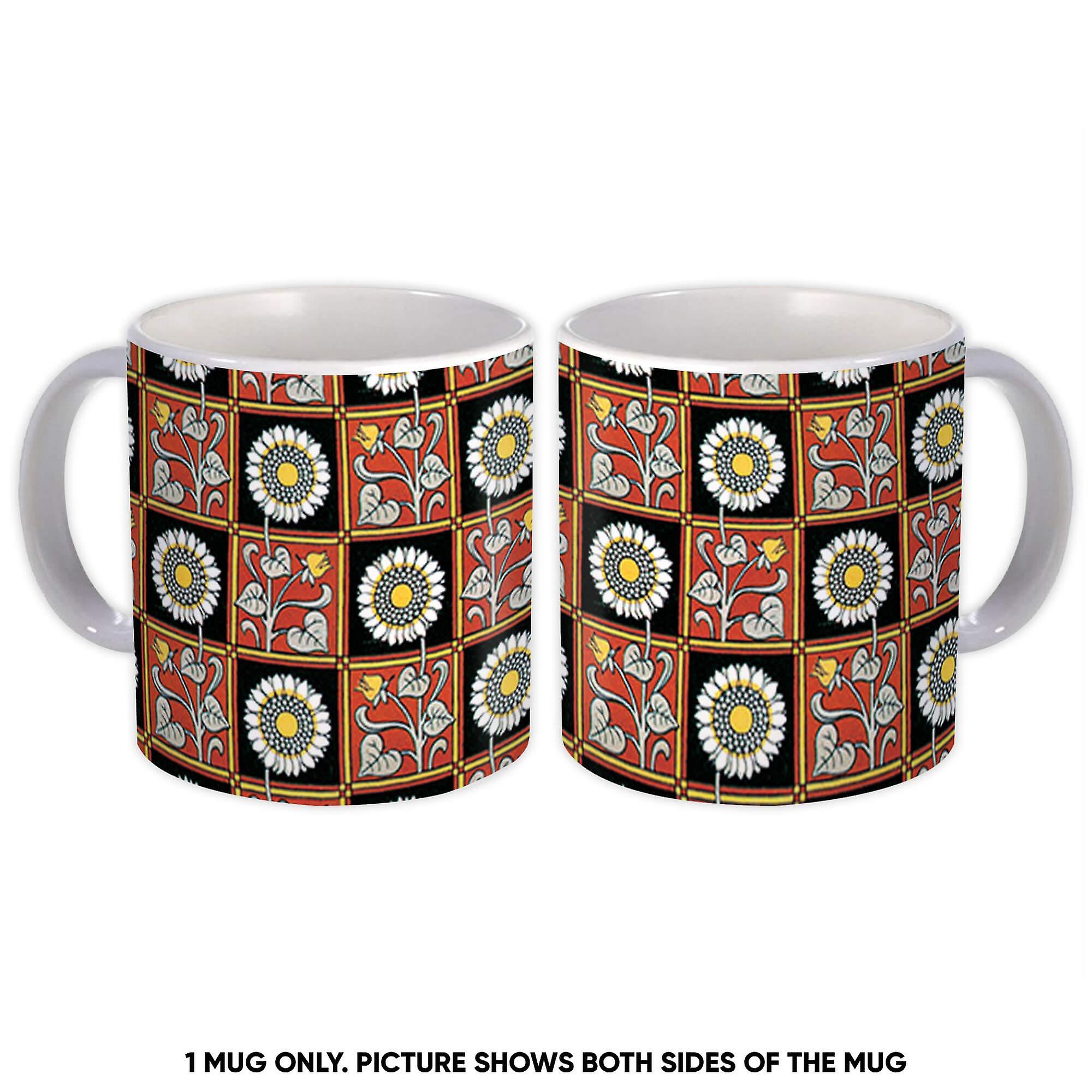 Gift Mug: Sunflower Print Abstract