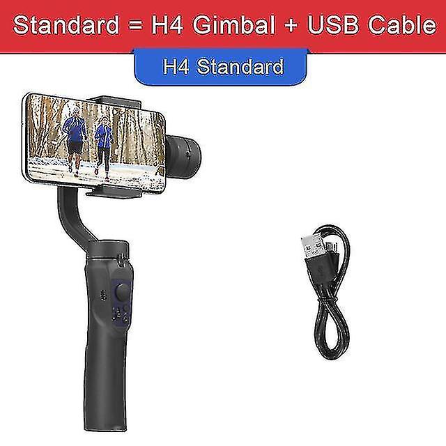 Camera Stabilizers Supports Giausa H4 3 Axis Gimbal Stabilizer For Selfie Stick Tripod For Smartphone Gopro Live Vlog Phone
