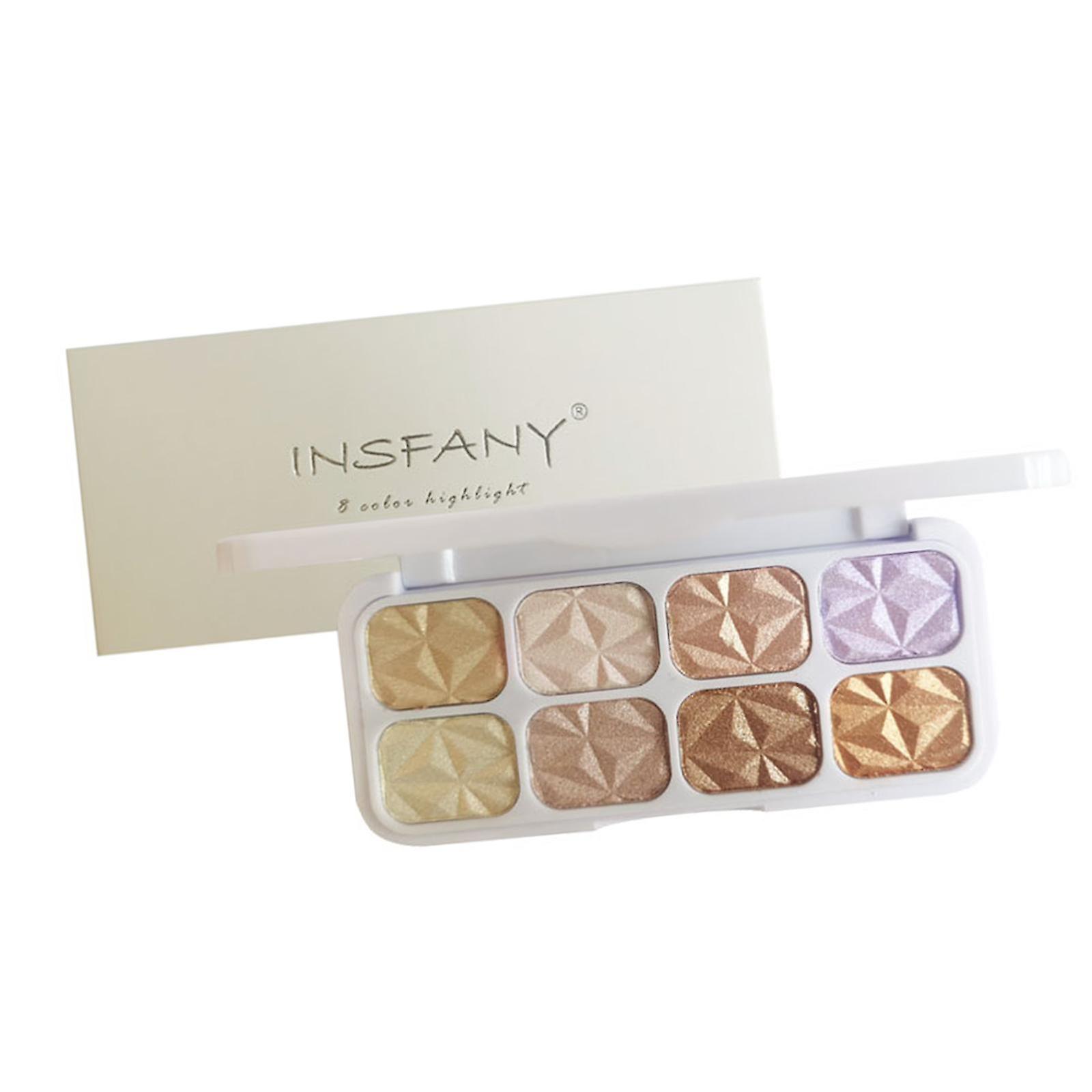 8 Farben Highlighter Make-up Paletten Highlight Formen Trimmen Lang anhaltend