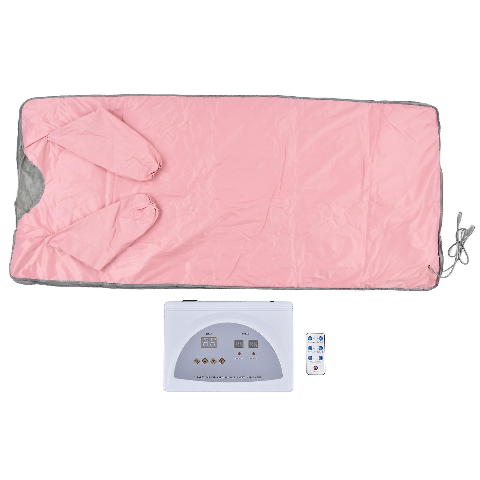 Smart Sauna Blanket 650W 180x80x2cm Pink Remote Control