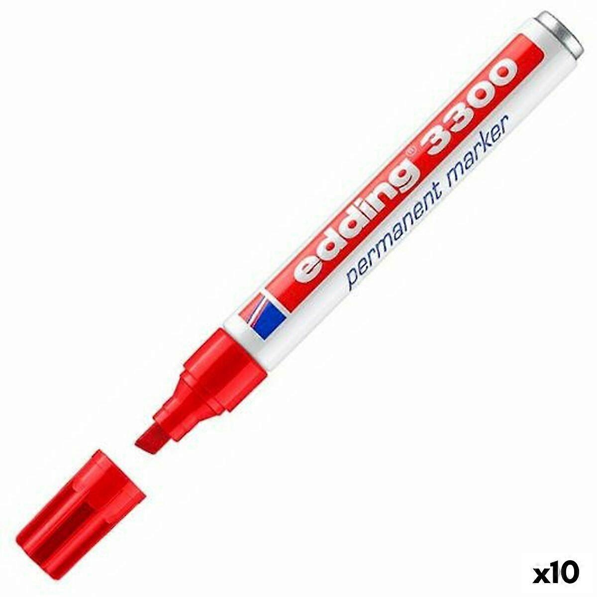 Permanent marker Edding 3300 Red (10 Units)