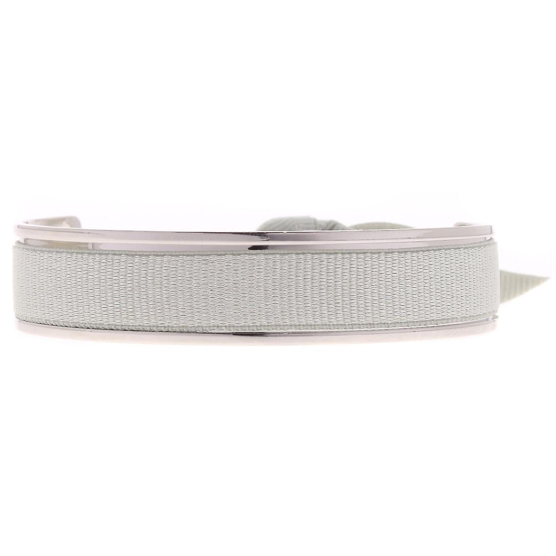 Bracelet Les Interchangeables A42876 - Jonc Ruban Interchangeables 9mm Bleu Gris Clair Femme