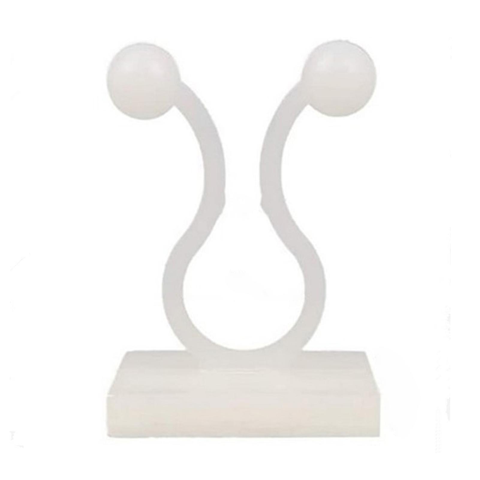 100Pcs Plant Buckle Hooks Portable Lightweight Simple Plant Climbing Wall Self-Adhesive Fastener Tied Fixture Hooks for Home