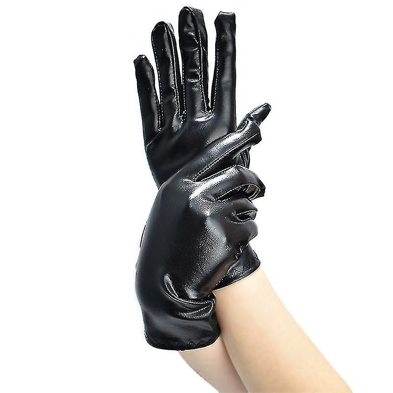 Evening Dancing Gloves Stage Performance Gloves Sexy Soft Leather Glove