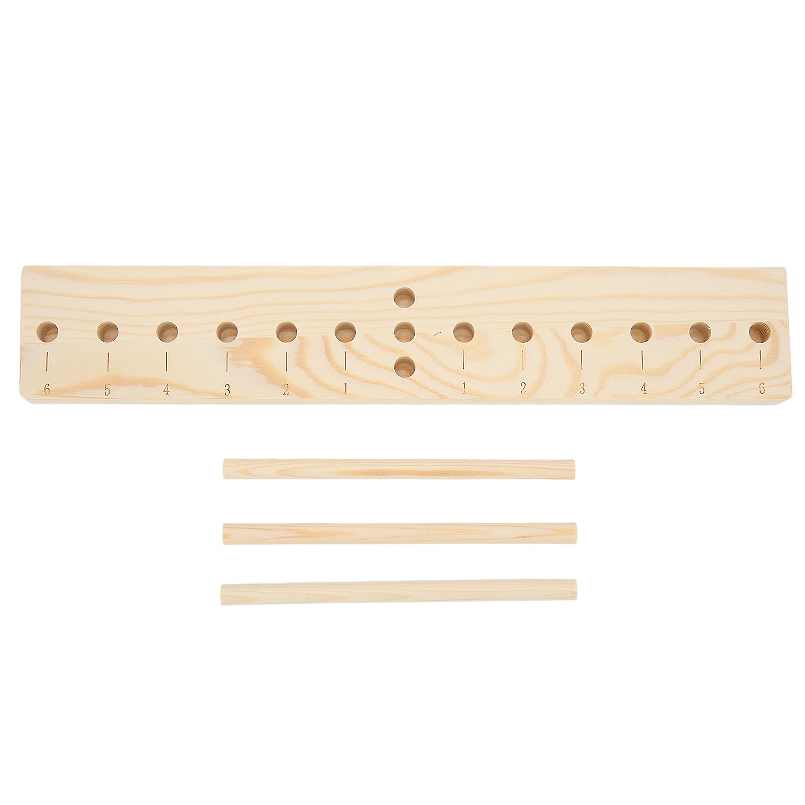 Bow Maker Multi Size Adjustable Scale Design Wooden Bow Making Kit with Wooden Board Sticks for Making DIY Crafts