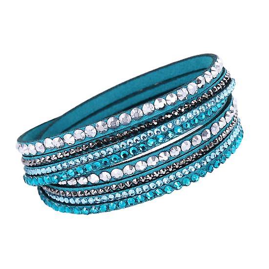 Attractive Wedding Bracelet 4 Rows Lightweight Rhinestones
