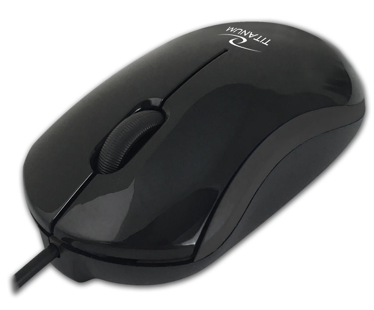 Titanum Usb-C Wired 3D Optical Mouse Dorado