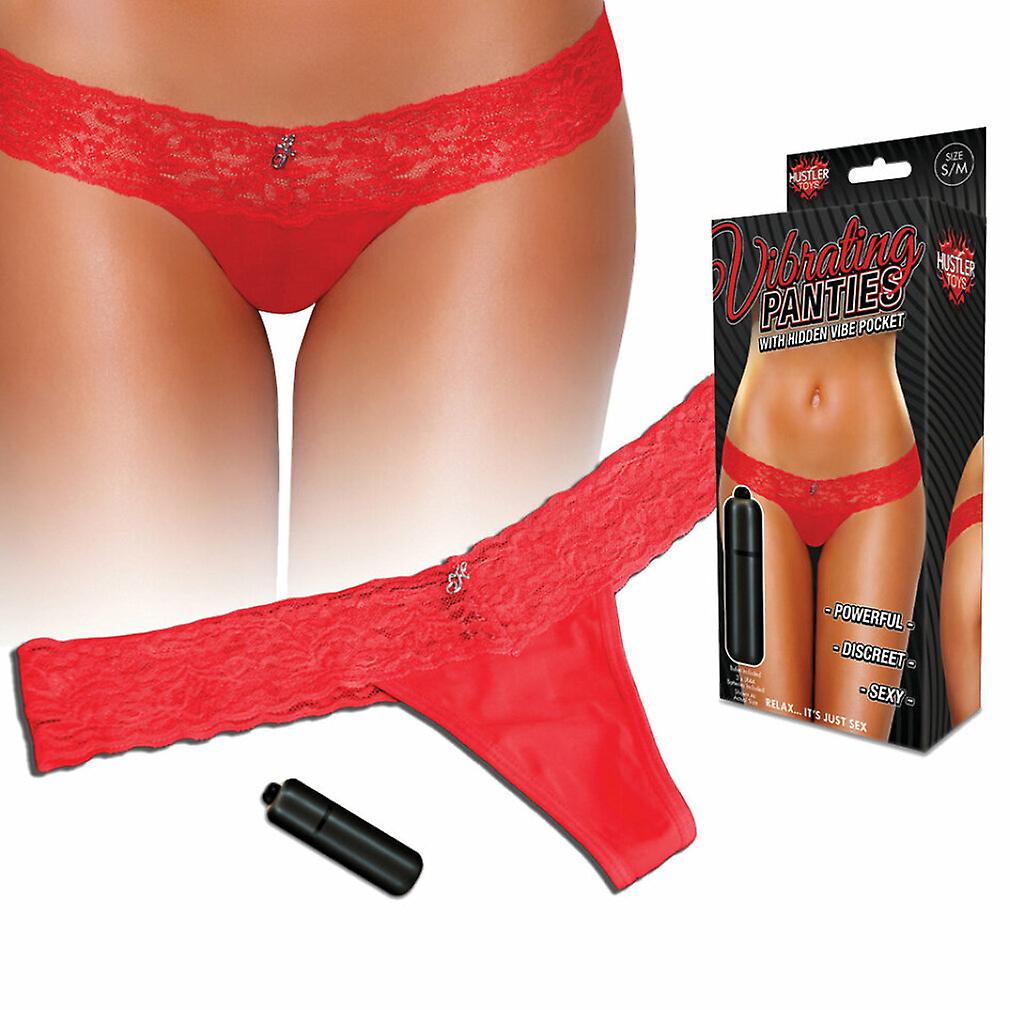 hustler Vibrating Panties slim red m/l