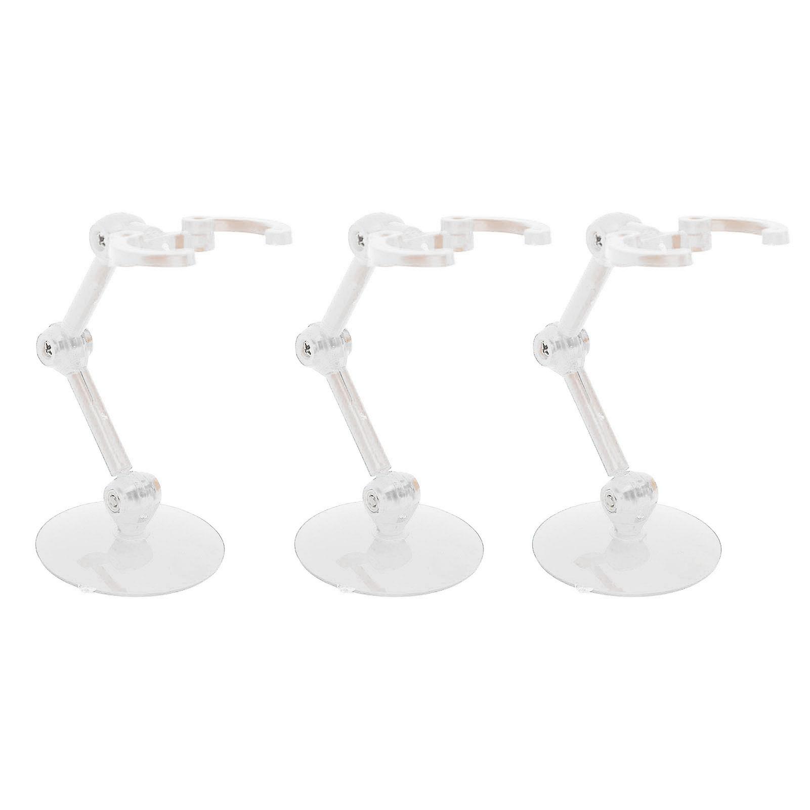 10pcs Action Figure Stand Plastic Action Figure Display Holder Mini Doll Model Support Stand Easy Assembly