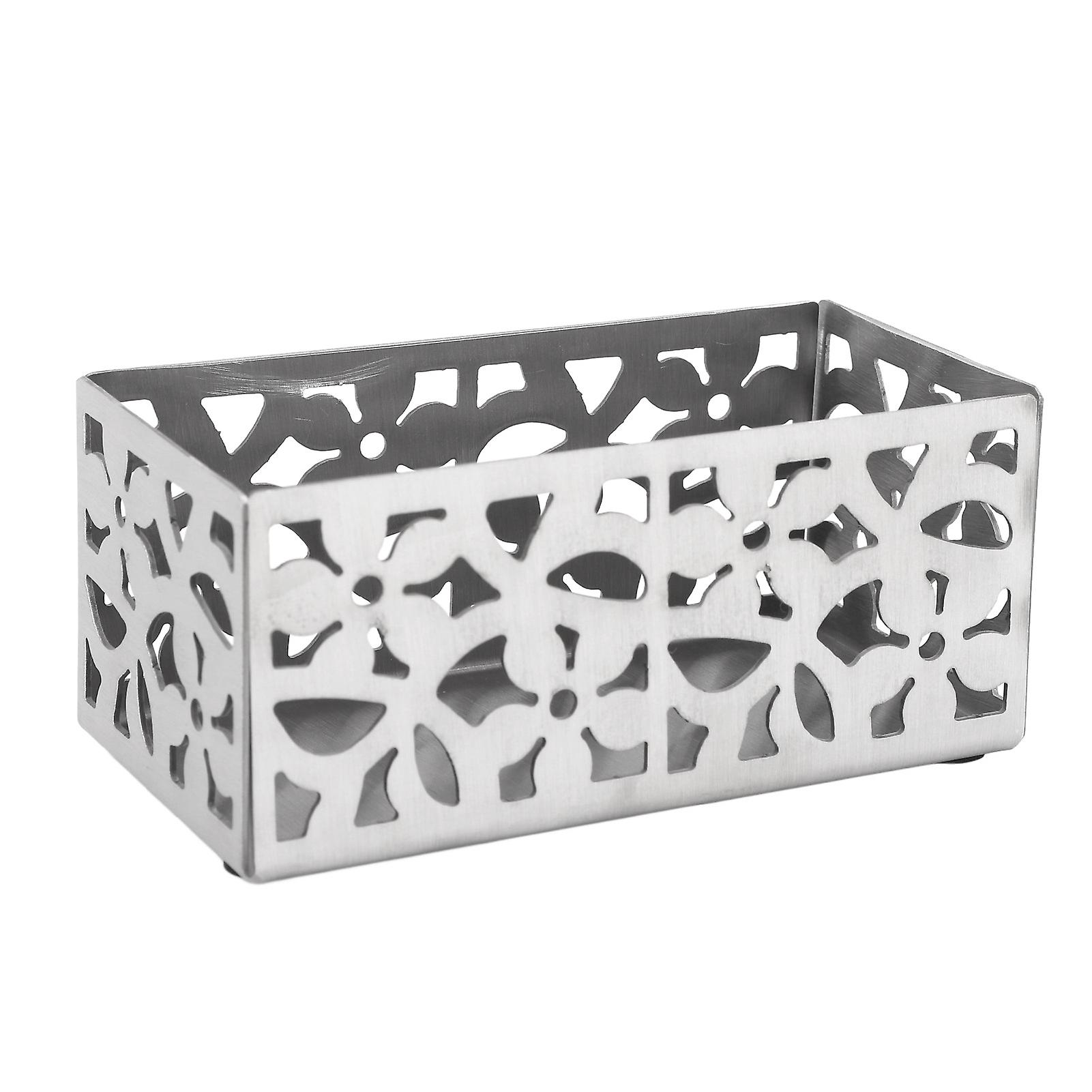 Coffee Capsule Basket Multifunctional Skeleton Design Stainless Steel Sugar Packet Rack for Coffee Shop Countertop