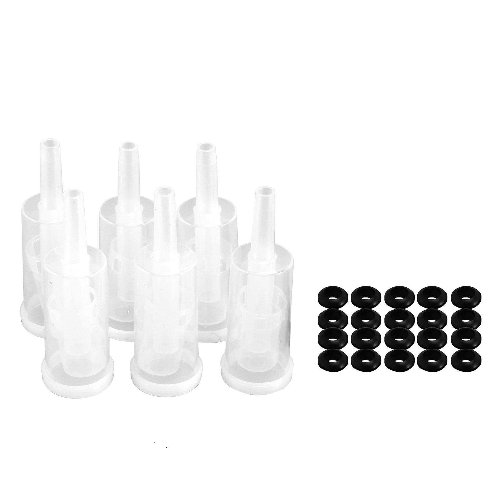 Airlock Set for Fermentation, 20 Pieces Silicone Grommets and 6 Pieces Plastic Airlock for Preservi