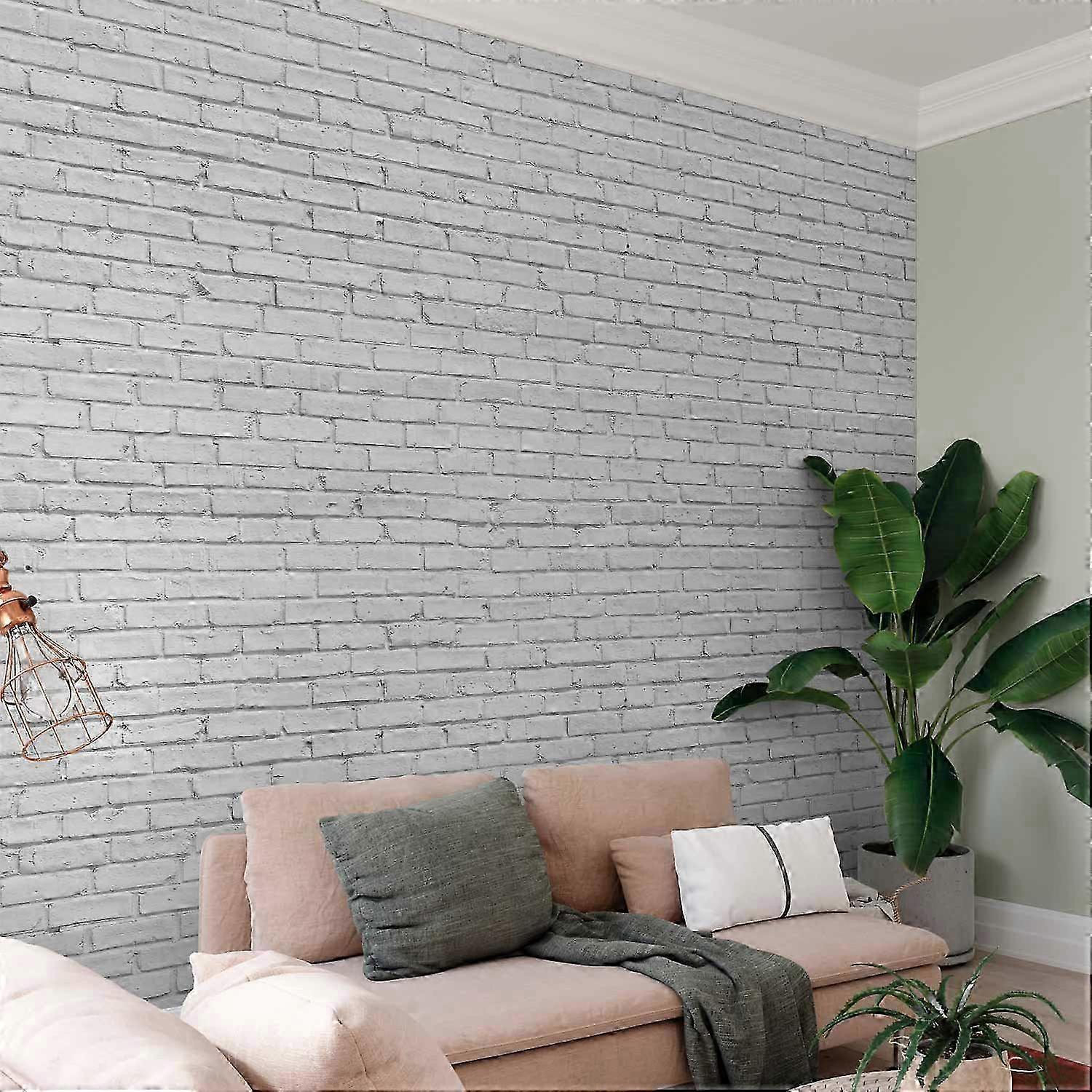 Falfestmény - szürke tégla