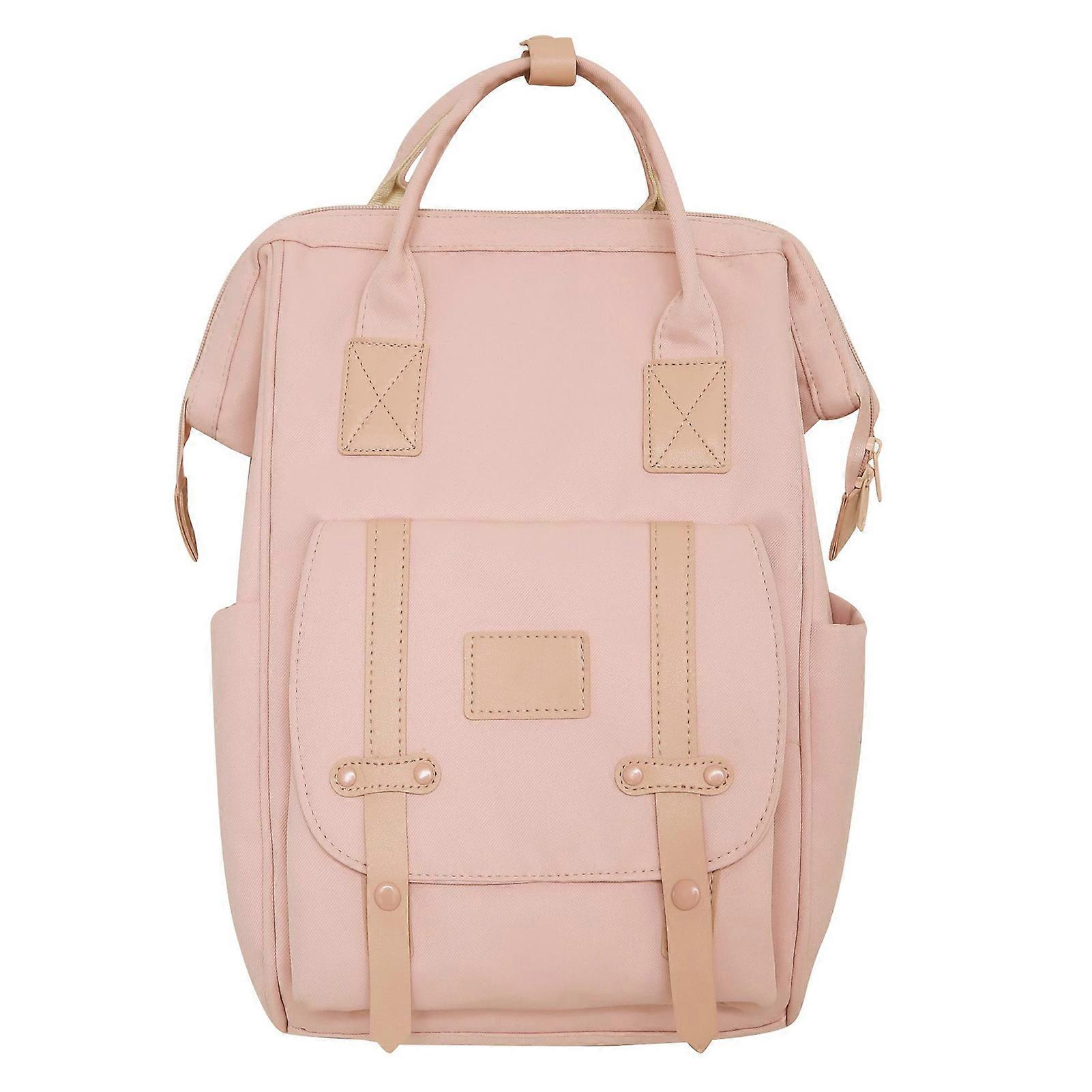 Simple Style Backpack Portable Large Capacity Backpack for School Commuting