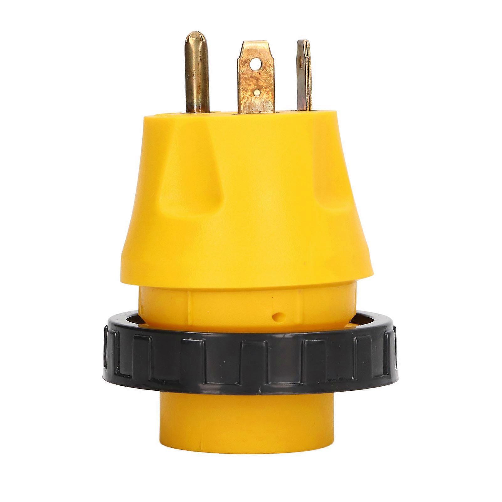 Generator Power Connector TT 30P to L5 30R Conversion Plug with Locking Ring US Plug 125V 30A