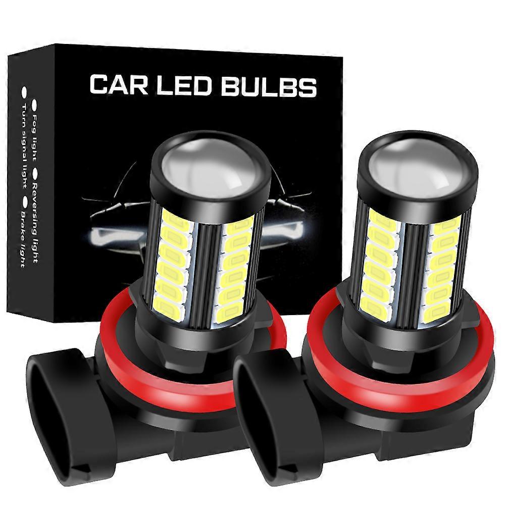 2Pcs H11 H8 car light 9006 HB4 9005 HB3 PSX24W H16 PSX26W P13W 5730 LED Auto Lamp Anti Fog Bulb 6000K Yellow Not for Heads