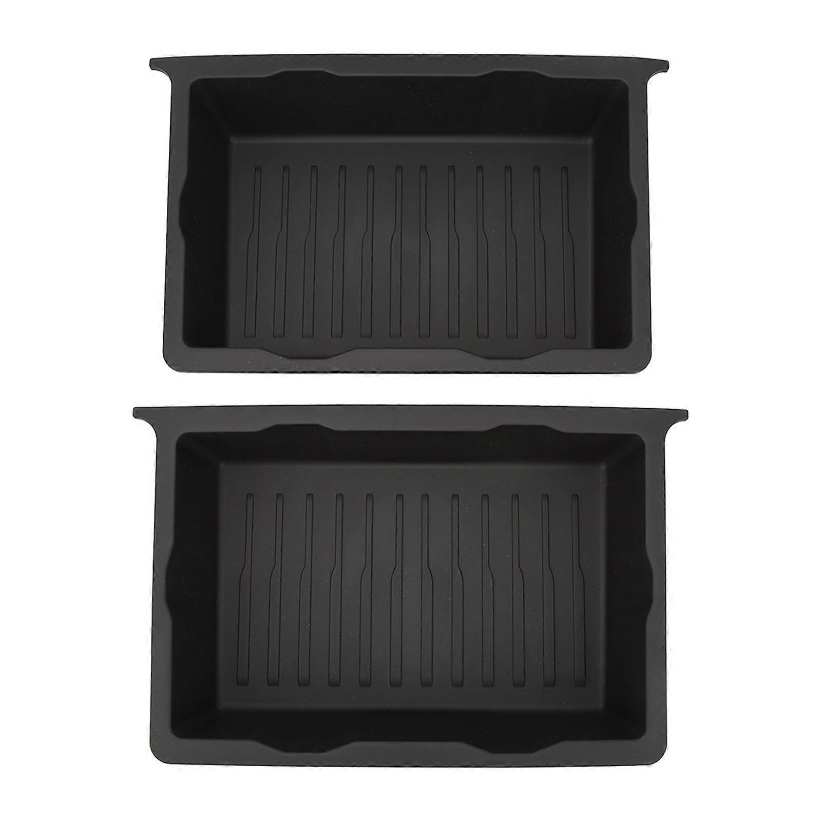 2 Pcs Under Seat Storage Box Underseat Organizer Container Tray Replacement for Tesla Model Y 20202023 E2U711