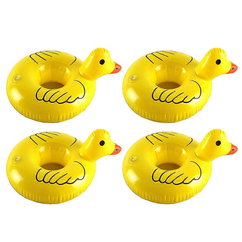 4 Pcs Table Coasters Drinks Float Pool Inflatable Drinking Floats Floating Beverage Holder Inflatable Drink Holder