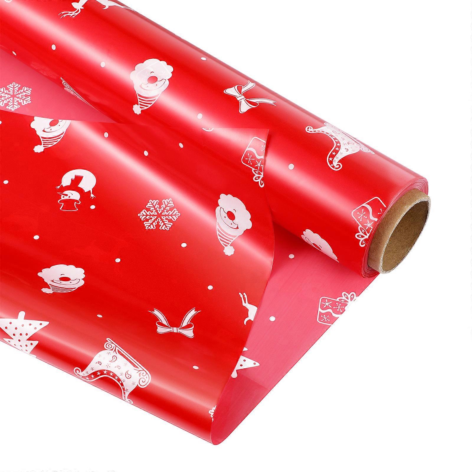 Papel Para Envolver Regalos De Navidad Cellophane Wrap Roll Red Basket Wrap Cellophane Paper Roll Cellophane Sheet Roll