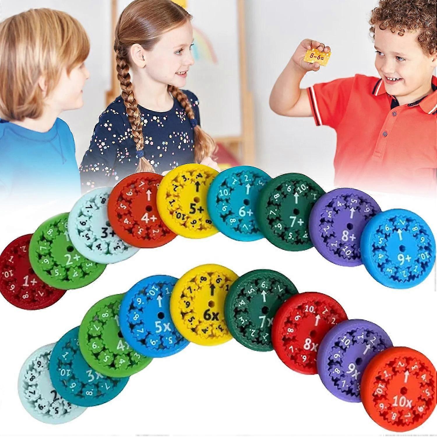 Math Fidget Spinners Multicolored for Kids Learning