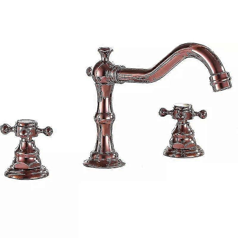 Luksus Moderne 8 tommers messing 3 hulls servant vask kraner bad blandebatterier kraner