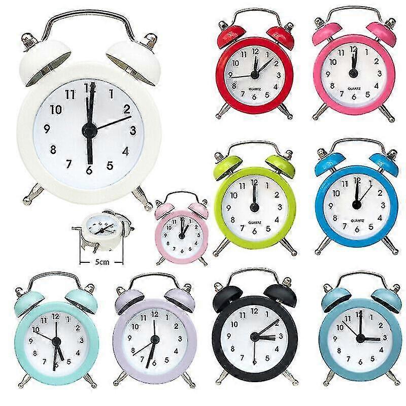 Alarm Clock Lilone Twin Bell Loud For Heavy Sleepers Bedroom Light Yellow Mini{jkw}