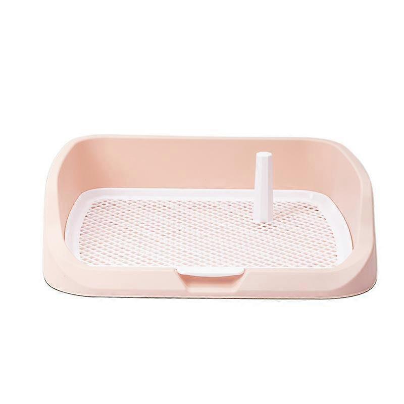 Double-layer increase and deepen the large dog toilet small high guardrail pet dog potty anti-splash pet toilet