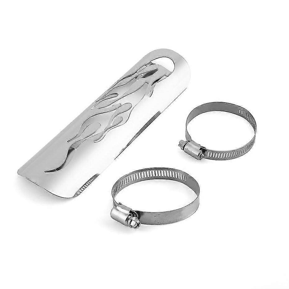 ユニバーサル改造オートバイ排気マフラーパイプヒートシールドカバーガード