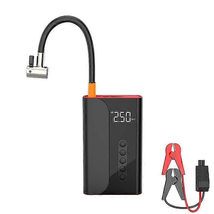 Portable Emergency Starter with Air Pump Inflator Built-in Air Pump Car Inflator Car Battery Booster