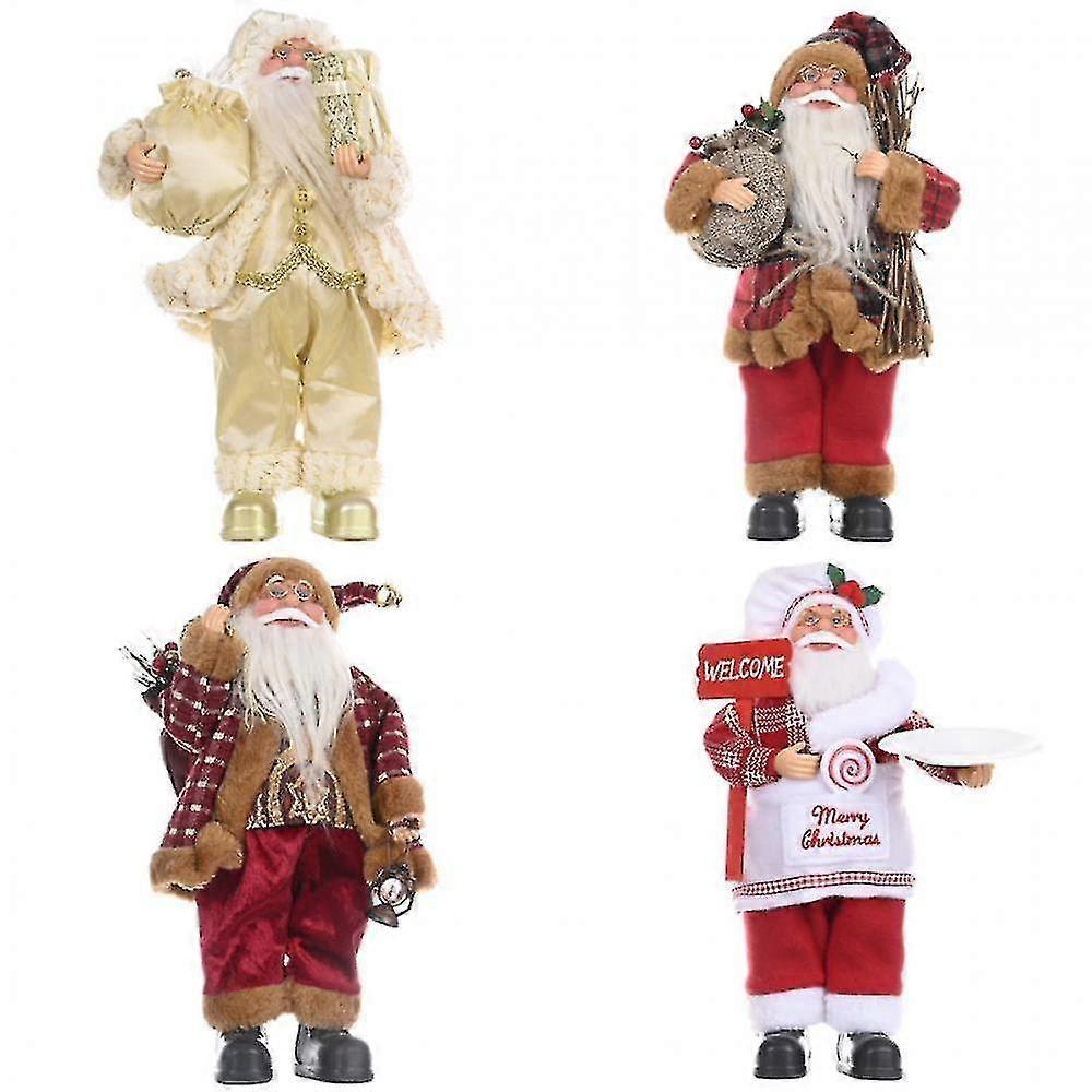 dolls santa christmas plastic standing creative decorations