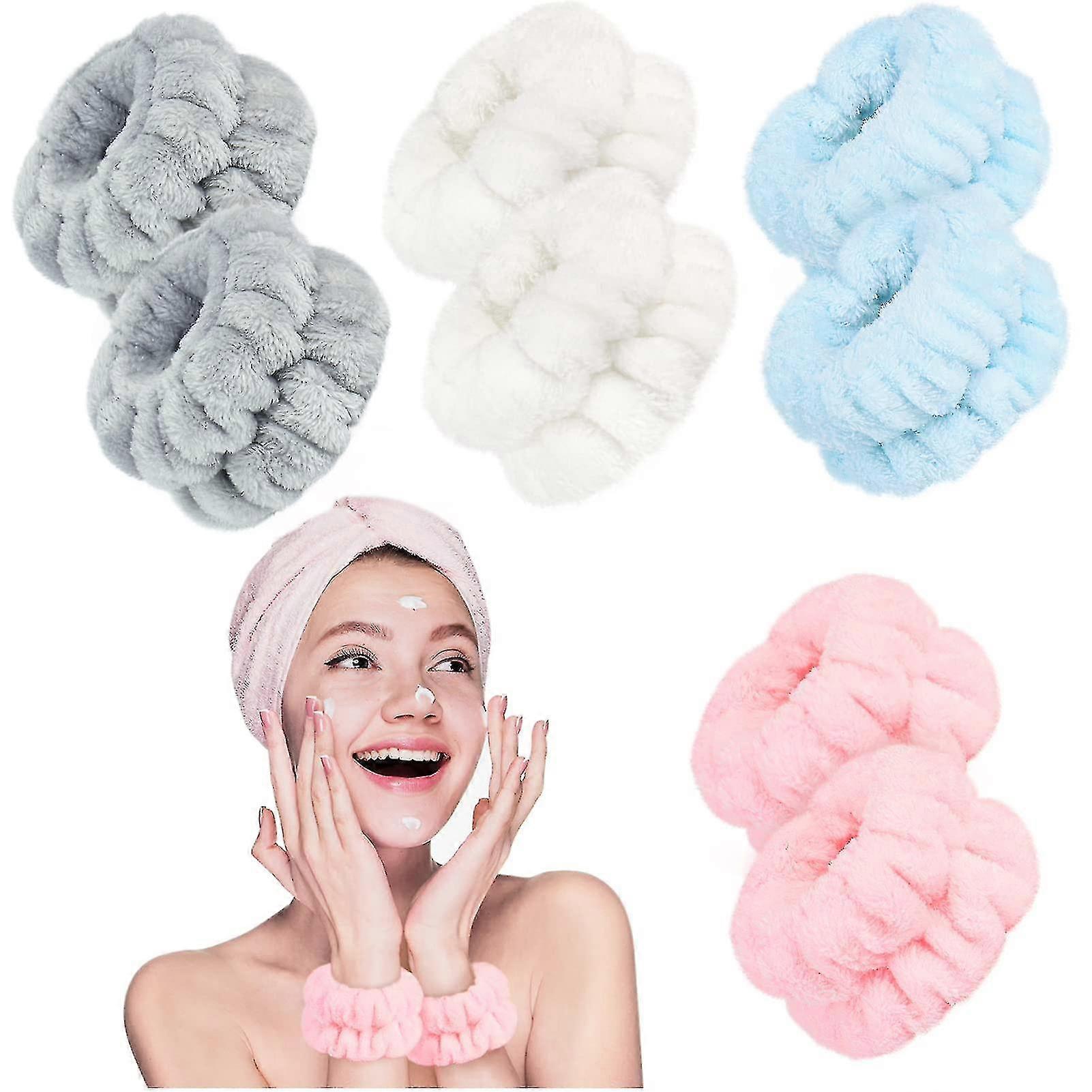 8pcs Face Wash Wristbands